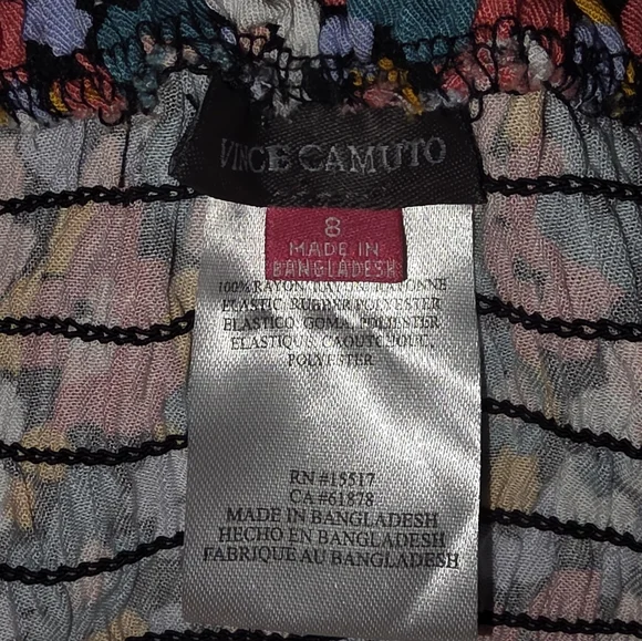 Vince Camuto Floral Girls Flutter sleeve Dress - Multicolor Sz 8 NWOT - Picture 4 of 7